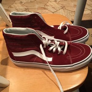 Burnt orange Vans High Tops